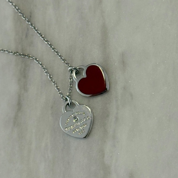 Tiffany & Co. Return to Tiffany Red Double Heart Tag Pendant - Picture 6 of 15